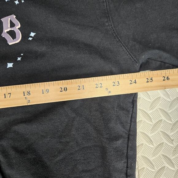 Poebe Bridgers Hoodie Sweatshirt Size X-Large Dragon Castle Moon Stars Black - Picture 9 of 10
